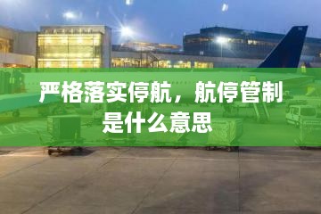 嚴(yán)格落實停航，航停管制是什么意思 
