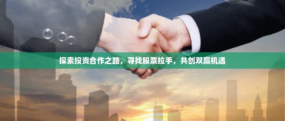 探索投資合作之路，尋找股票拉手，共創(chuàng)雙贏機(jī)遇