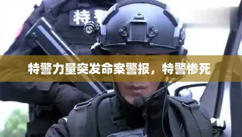 特警力量突發(fā)命案警報(bào)，特警慘死 