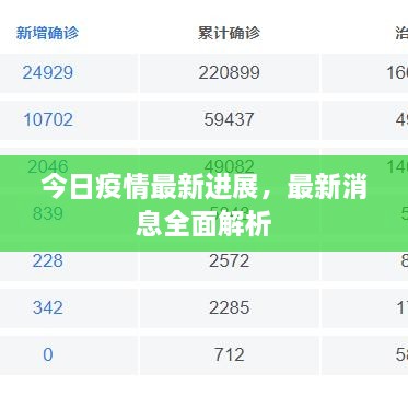 今日疫情最新進(jìn)展，最新消息全面解析