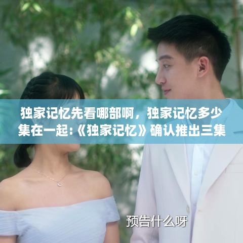 獨家記憶先看哪部啊，獨家記憶多少集在一起:《獨家記憶》確認推出三集番外 