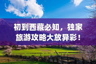 初到西藏必知，獨家旅游攻略大放異彩！