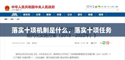 落實十項機制是什么，落實十項任務 