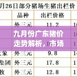 九月份廣東豬價(jià)走勢(shì)解析，市場(chǎng)行情、價(jià)格變動(dòng)一網(wǎng)打盡