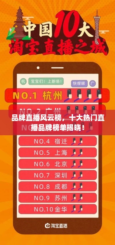 品牌直播風(fēng)云榜，十大熱門直播品牌榜單揭曉！