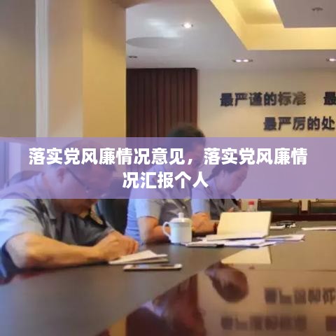 落實黨風廉情況意見，落實黨風廉情況匯報個人 
