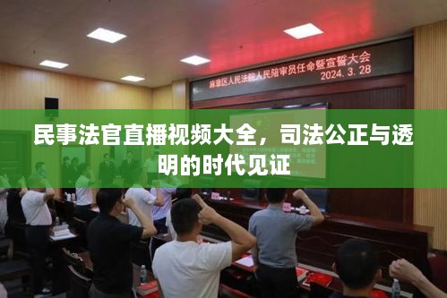 民事法官直播視頻大全，司法公正與透明的時代見證
