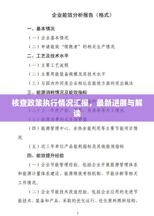 核查政策執(zhí)行情況匯報，最新進(jìn)展與解讀