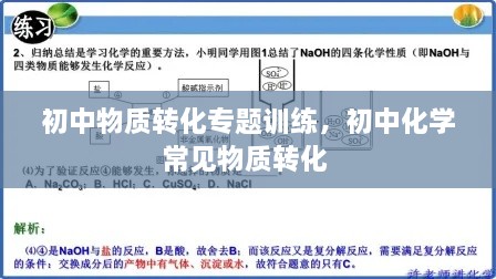 初中物質(zhì)轉(zhuǎn)化專題訓(xùn)練，初中化學(xué)常見物質(zhì)轉(zhuǎn)化 