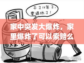 家中突發(fā)大爆炸，家里爆炸了可以索賠么 
