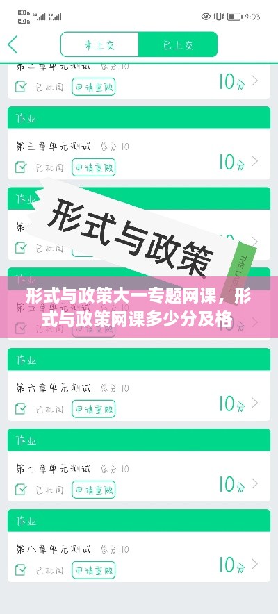 形式與政策大一專題網(wǎng)課，形式與政策網(wǎng)課多少分及格 