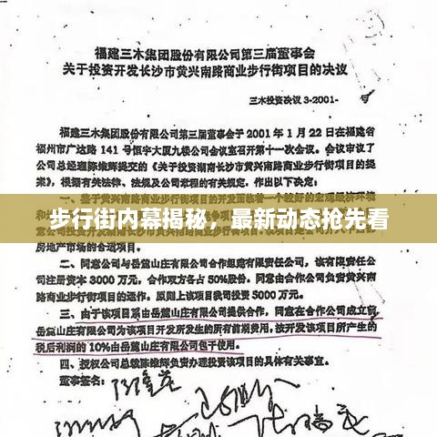 步行街內(nèi)幕揭秘，最新動態(tài)搶先看