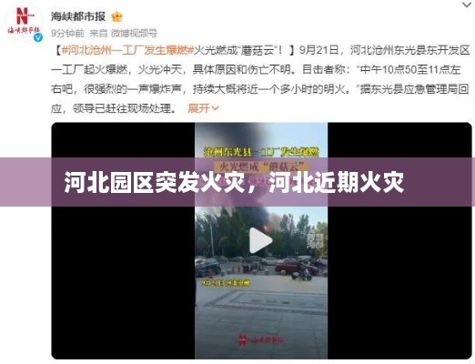 河北園區(qū)突發(fā)火災(zāi)，河北近期火災(zāi) 